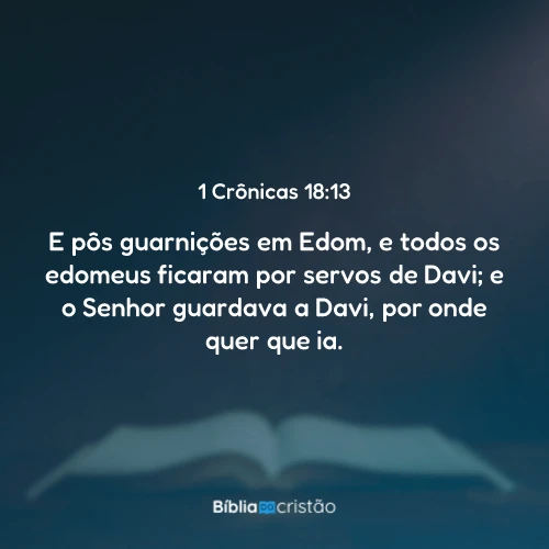1 Crônicas 18:13