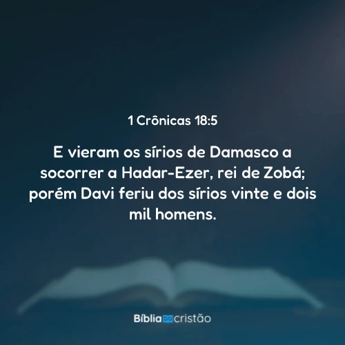 1 Crônicas 18:5