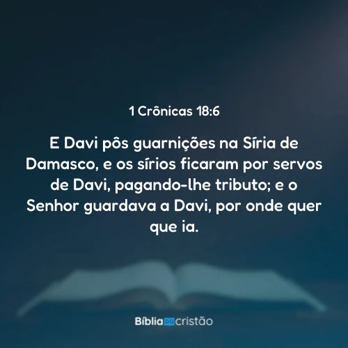 1 Crônicas 18:6