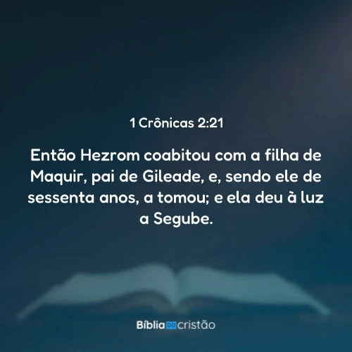 1 Crônicas 2:21
