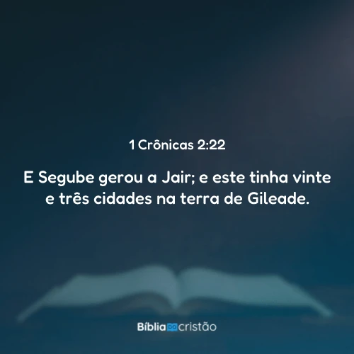 1 Crônicas 2:22