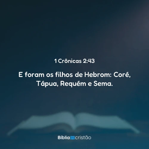 1 Crônicas 2:43