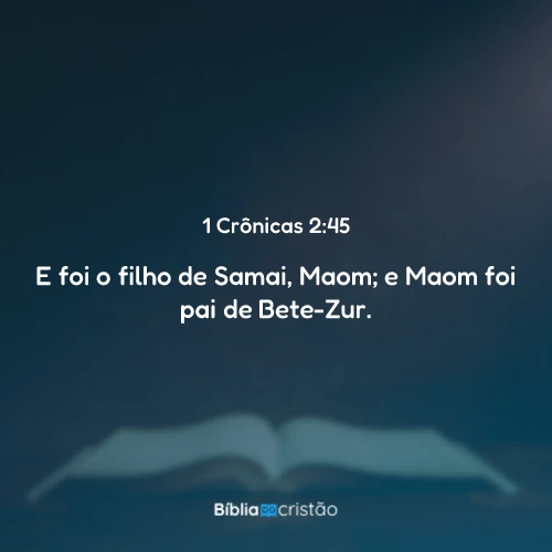 1 Crônicas 2:45