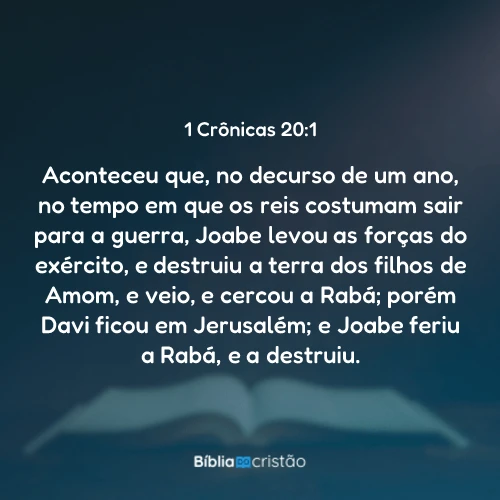 1 Crônicas 20:1
