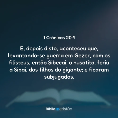 1 Crônicas 20:4