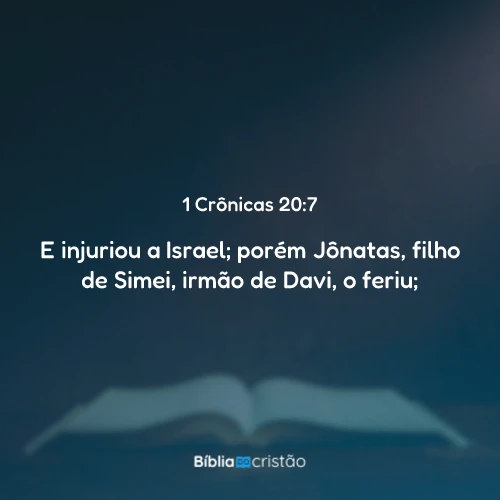 1 Crônicas 20:7