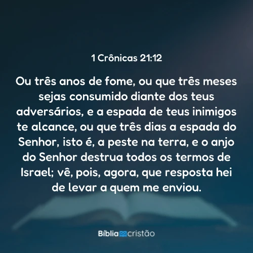 1 Crônicas 21:12