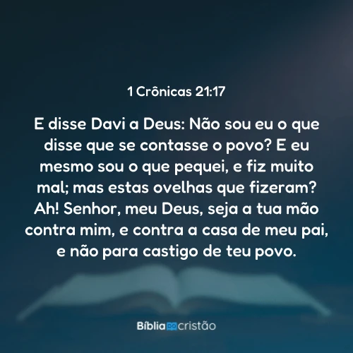 1 Crônicas 21:17