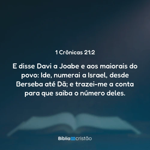1 Crônicas 21:2