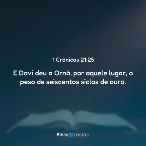1 Crônicas 21:25