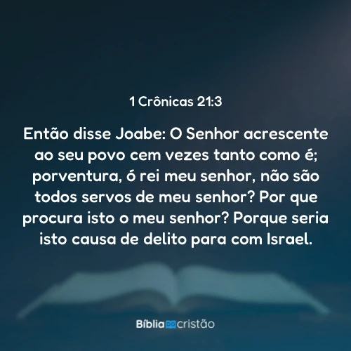 1 Crônicas 21:3