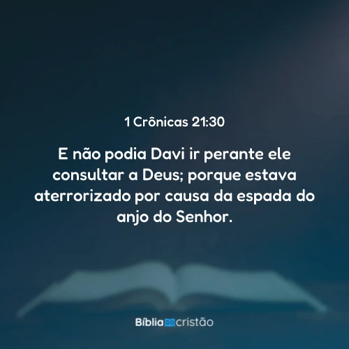 1 Crônicas 21:30