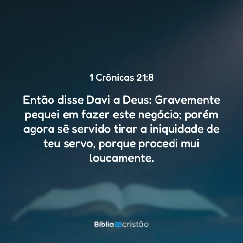1 Crônicas 21:8