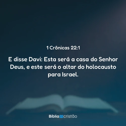 1 Crônicas 22:1
