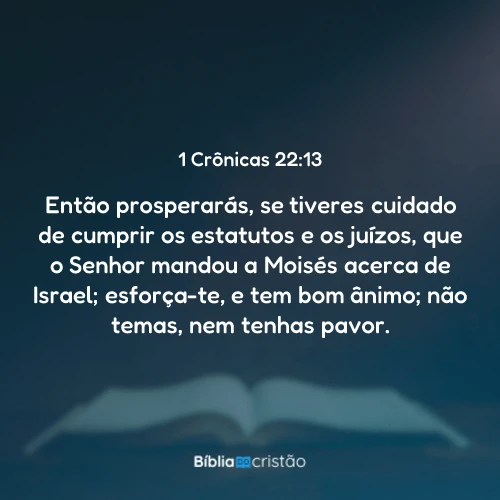 1 Crônicas 22:13