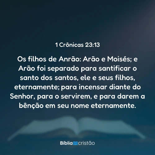 1 Crônicas 23:13