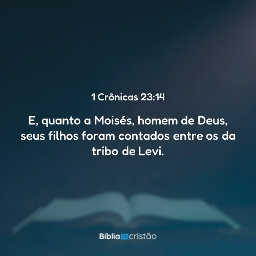 1 Crônicas 23:14