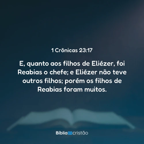 1 Crônicas 23:17