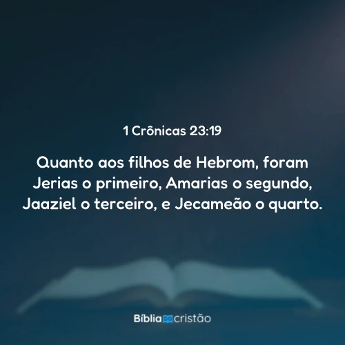 1 Crônicas 23:19