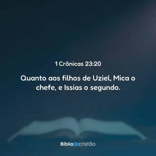 1 Crônicas 23:20