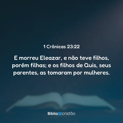 1 Crônicas 23:22