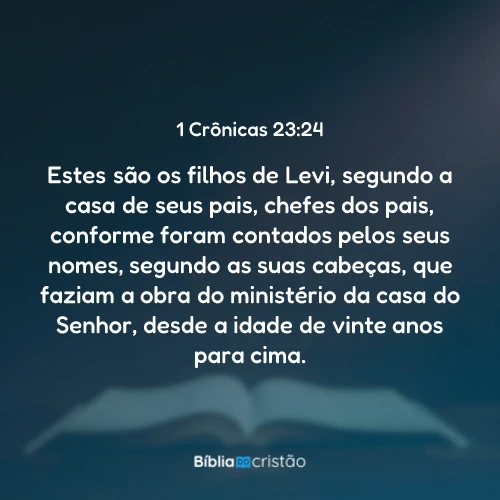 1 Crônicas 23:24