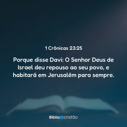 1 Crônicas 23:25