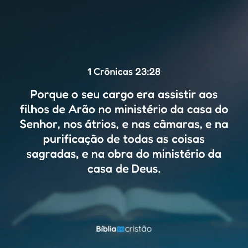 1 Crônicas 23:28