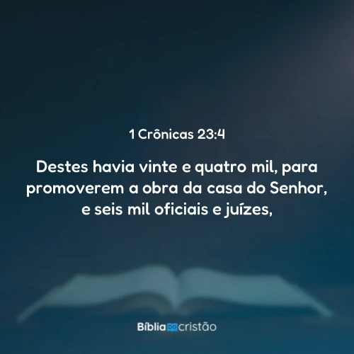 1 Crônicas 23:4