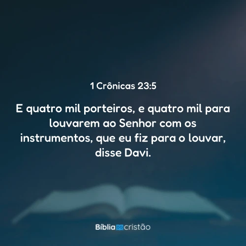 1 Crônicas 23:5