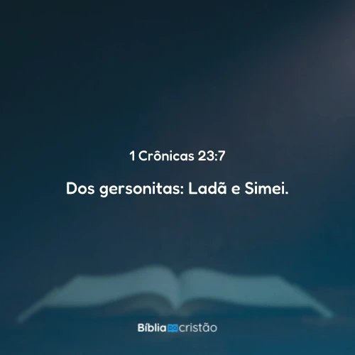 1 Crônicas 23:7