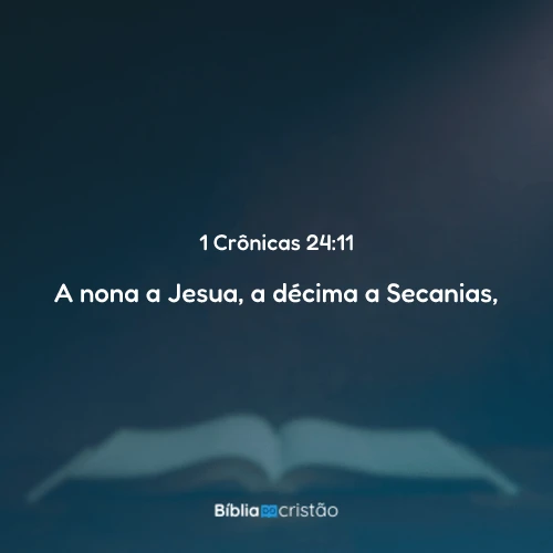 1 Crônicas 24:11