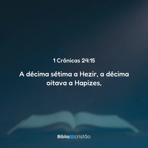 1 Crônicas 24:15