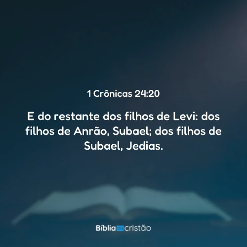 1 Crônicas 24:20