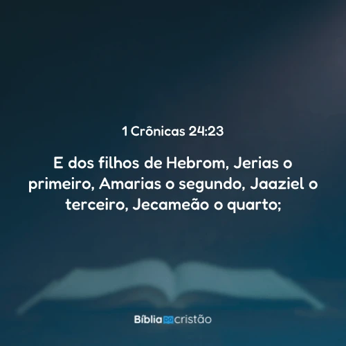 1 Crônicas 24:23