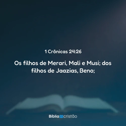 1 Crônicas 24:26