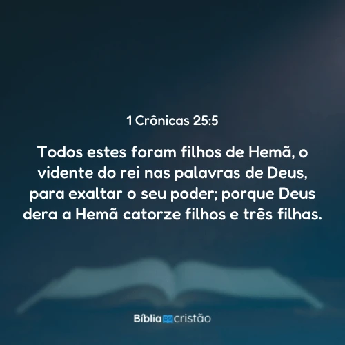 1 Crônicas 25:5