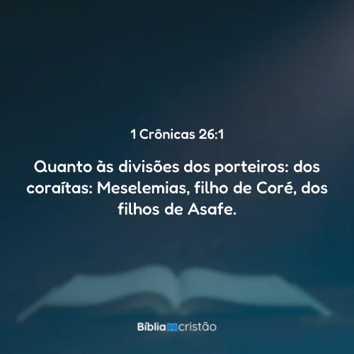 1 Crônicas 26:1