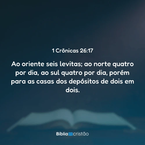 1 Crônicas 26:17