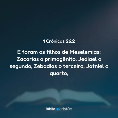 1 Crônicas 26:2
