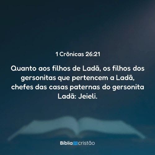 1 Crônicas 26:21