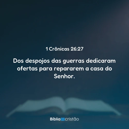1 Crônicas 26:27