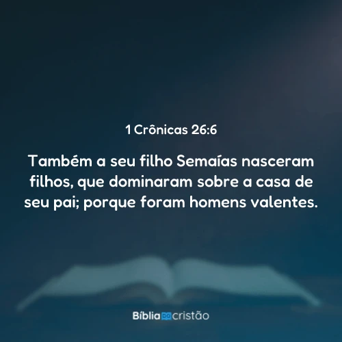 1 Crônicas 26:6