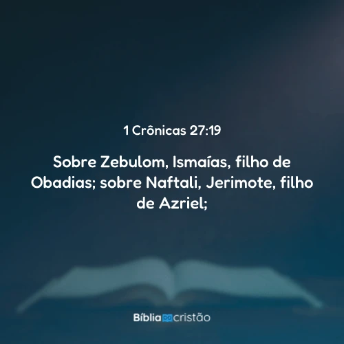 1 Crônicas 27:19