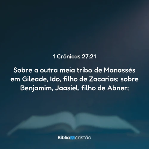 1 Crônicas 27:21