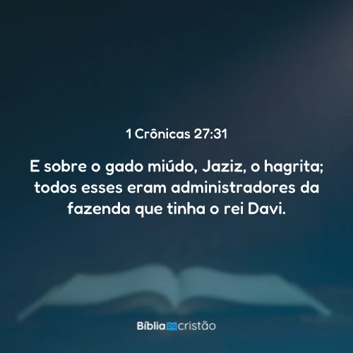 1 Crônicas 27:31