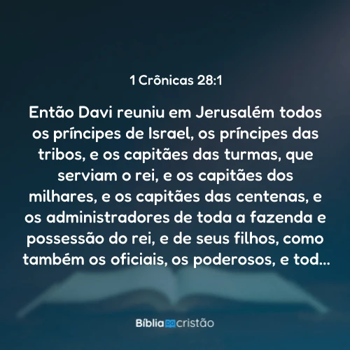 1 Crônicas 28:1