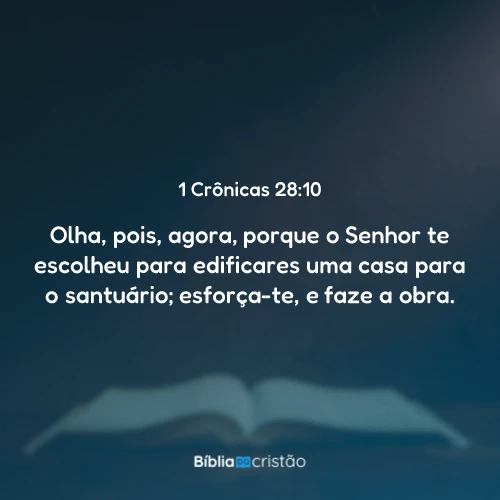 1 Crônicas 28:10