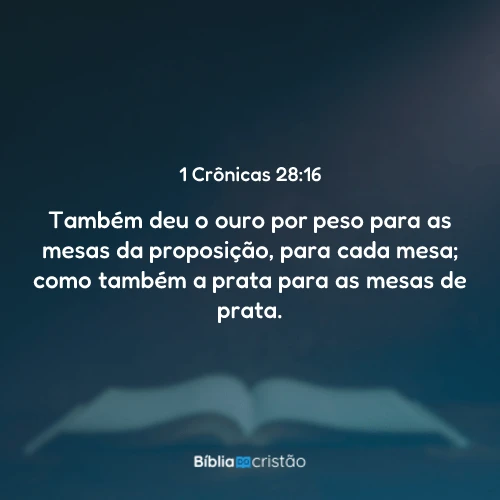 1 Crônicas 28:16