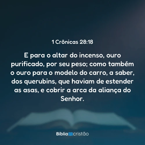 1 Crônicas 28:18